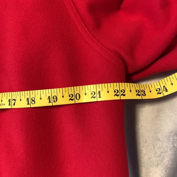 Avoca collection wicklow Ireland red hooded Cloak long wool coat tartan medium - Picture 15 of 16